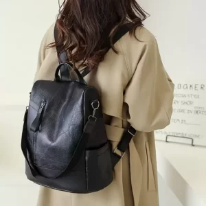 MOCHILA ANTIROBO TIPO CUERO