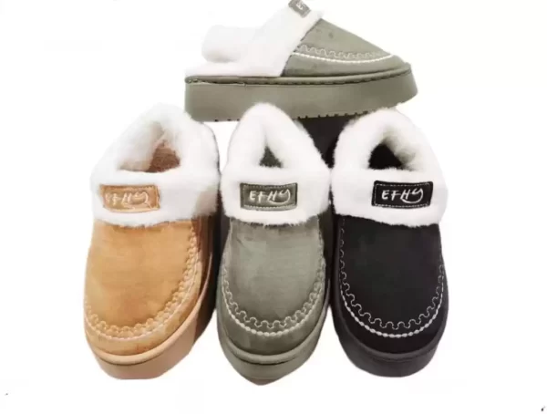 PANTUFLA TIPO UGG COSTURAS