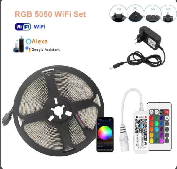 TIRA LED CON CARGADOR