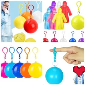 IMPERMEABLE EN BOLITA PORTATIL