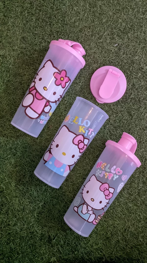 VASO KITTY CON TAPA (plástico)
