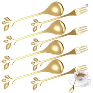 TENEDOR MINI TREBOL VINTAGE 4 PZAS