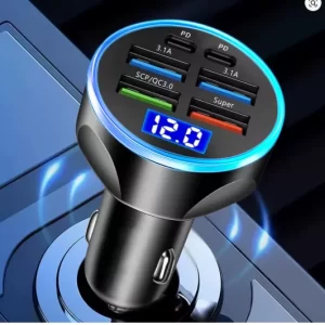 CARGADOR PARA AUTO TIPO C Y USB