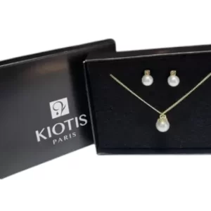 ARETES Y COLLAR-CAJA NEGRA