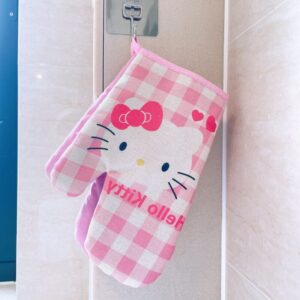 GUANTES PARA COCINA KITTY Y CINNAMOROLL NO TE QUEMES