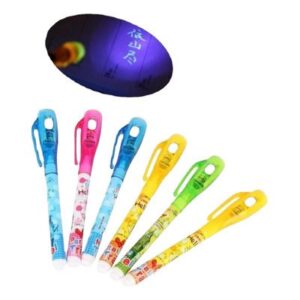 PLUMA TINTA INVISIBLE CON LUZ NEGRA