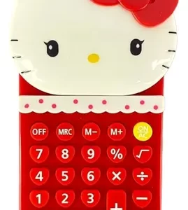 CALCULADORA DE BOLSILLO KITTY2 ROJA
