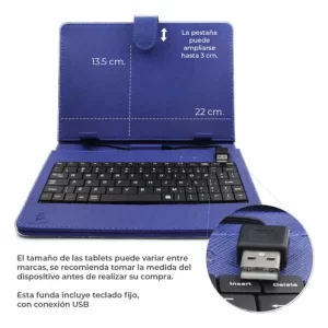 TECLADO-FUNDA USB
