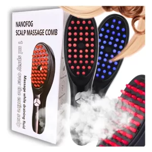 CEPILLO MASAJEADOR CON LUZ Y VAPORIZADOR USB