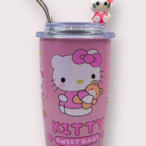 VASO KITTY CON POPOTE