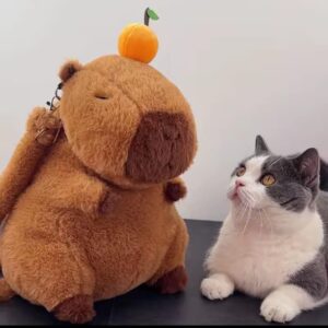 MOCHILA CAPIBARA FELPA/LUZ Y SONIDO