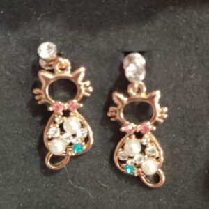ARETES GATO CIRCONIA