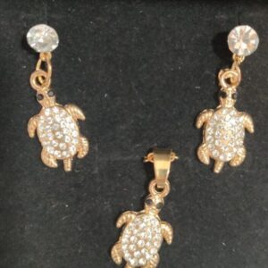 TORTUGA SET ARETES-DIJE