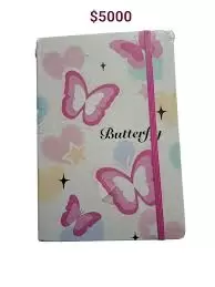 LIBRETA A5 PASTA DURA MARIPOSAS