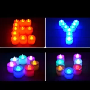 VELA LED DE LUZ CALIDA O DE COLORES