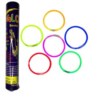 BRAZALETE GLOW- TIRA FLUORESCENTE 100 PZS