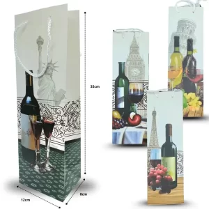 BOLSA PARA BOTELLAS DECORADA