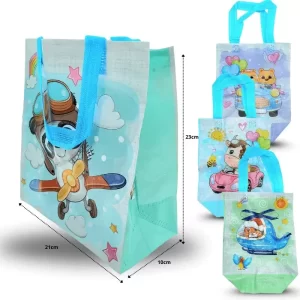 BOLSA PLASTIFICADA DECORADA 21X23X15CM