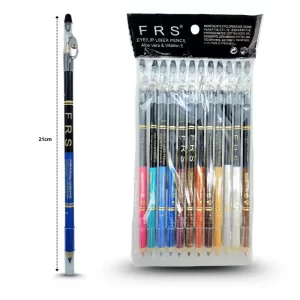 LAPIZ DELINEADOR BICOLOR CON CEPILLO Y SACAPUNTAS