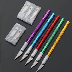 CUTTER EXACTO COLORES 3 PZS CON ESTUCHE