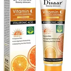 PROTECTOR SOLAR CON ACIDO HIALURÓNICO Y VITAMINA C DISAAR SPF50