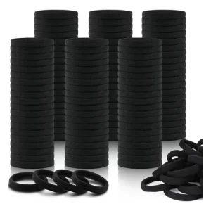 LIGA PARA CABELLO NEGRA CHICA 100 PZS