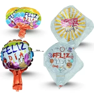 GLOBO FELIZ DIA REDONDO MINI 14CM