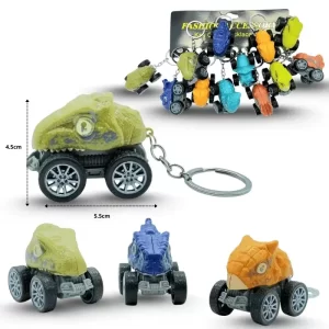 LLAVERO FRICCIÓN DINO SOBRE RUEDAS