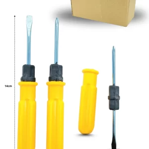 DESARMADOR DOBLE PUNTA INTERCAMBIABLE

2 PZS