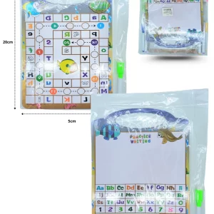 PIZARRÓN BLANCO CON JUEGO REVERSIBLE 28X20CM CON PLUMÓN