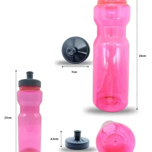 BOTE PARA AGUA DISEÑO ERGONÓMICO ROSA CON TAPA CHUPÓN