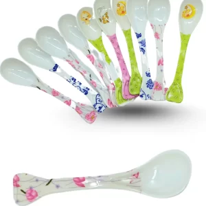 CUCHARA MELAMINA DECORADA 14CM