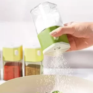 CONTENEDOR DISPENSADOR DE ESPECIAS Y SAL CON BOTON DOSIFICADOR