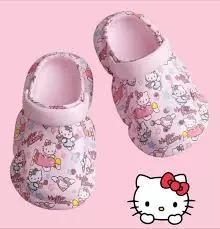 SANDALIA TIPO CROCS KITTY INFANTIL
