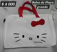 BOLSO KITTY BLANCO-TIPO PLAYERO