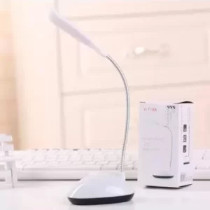 LÁMPARA LED FLEXIBLE DE ESCRITORIO – COLOR BLANCA