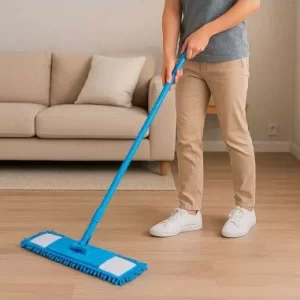 MOPA PLANA DE MICROFIBRA AZUL