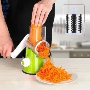 RALLADOR MANUAL CON SOPORTE Y 3 CILINDROS INTERCAMBIABLES