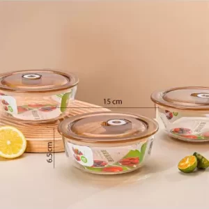 RECIPIENTE DE VIDRIO CON TAPA HERMÉTICA