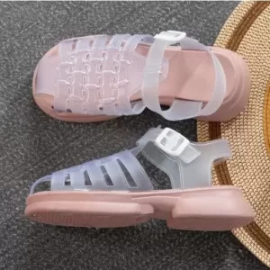 SANDALIA DAMA - 22/25 ROSA/TRANSP