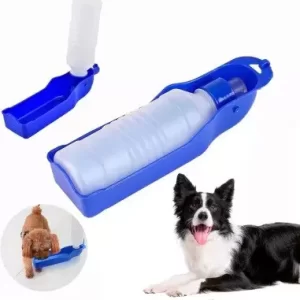 BOTELLA PORTÁTIL CON BEBEDERO PARA MASCOTAS