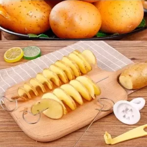 CORTADOR EN ESPIRAL PARA PAPAS – TIPO TORNADO DE FERIA