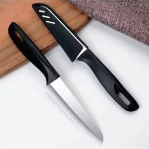 CUCHILLO DE COCINA CON FUNDA PROTECTORA