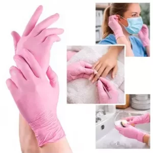 Guantes Desechables Rosas 50 Pares Talla S
