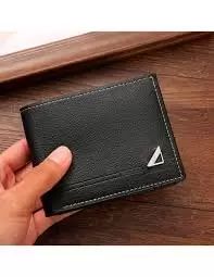 CARTERA DE CUERO SINTÉTICO NEGRA PARA HOMBRE