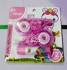 CORRECTOR DE PAPEL 2 PZAS Y LAPIZ ADHESIVO