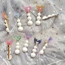 PASADOR TIPO SIRENA PARA CABELLO SET DE 5 PZS