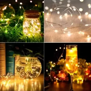 SERIE DE LUCES LED SOLARES PARA EXTERIORES 4MTS