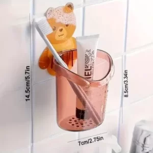 SOPORTE ADHESIVO PARA CEPILLO DE DIENTES CON DISEÑO INFANTIL