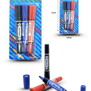 marcador en blister set 3 pzas